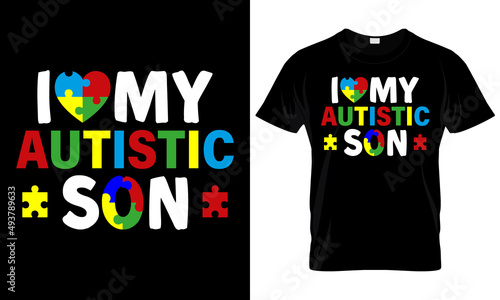 Autism T-shirt Design - Autistic Child T-shirt Design