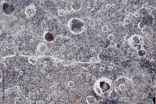 Sheet of Ice with bubbles