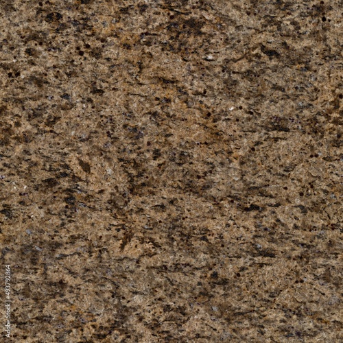 Light brown granite texture with black dots. Seamless square background, tile ready.