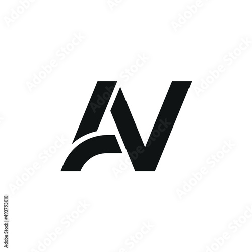 Initial Letter AV Logo Design Inspiration