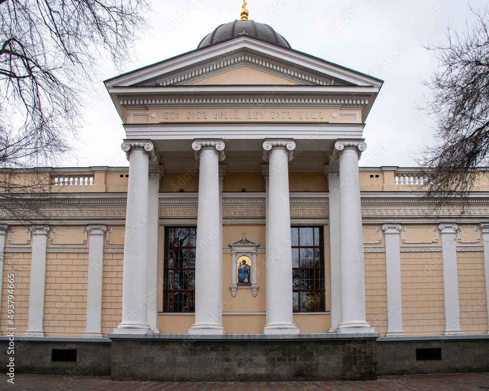 Odessa, Ukraine - December 19, 2020: Spaso-Preobrazhensky Cathedral
