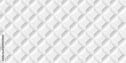 Cut off rotated pyramid white cube boxes block background wallpaper banner template full frame filling