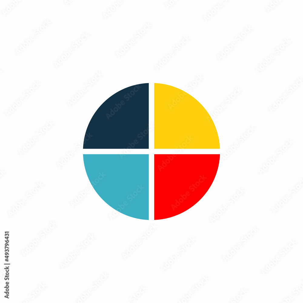 Portal Logo Design Template with colorful