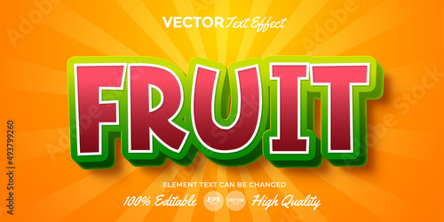 Fruit Text Effect