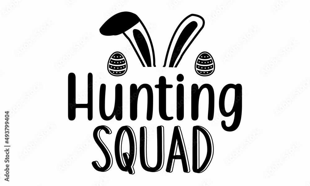Fototapeta premium Hunting squad SVG cut file,