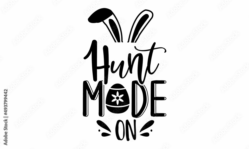 Obraz premium Hunt mode on SVG cut file,