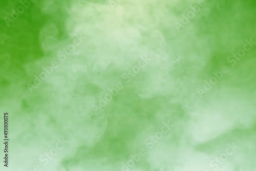 Green background with light fog