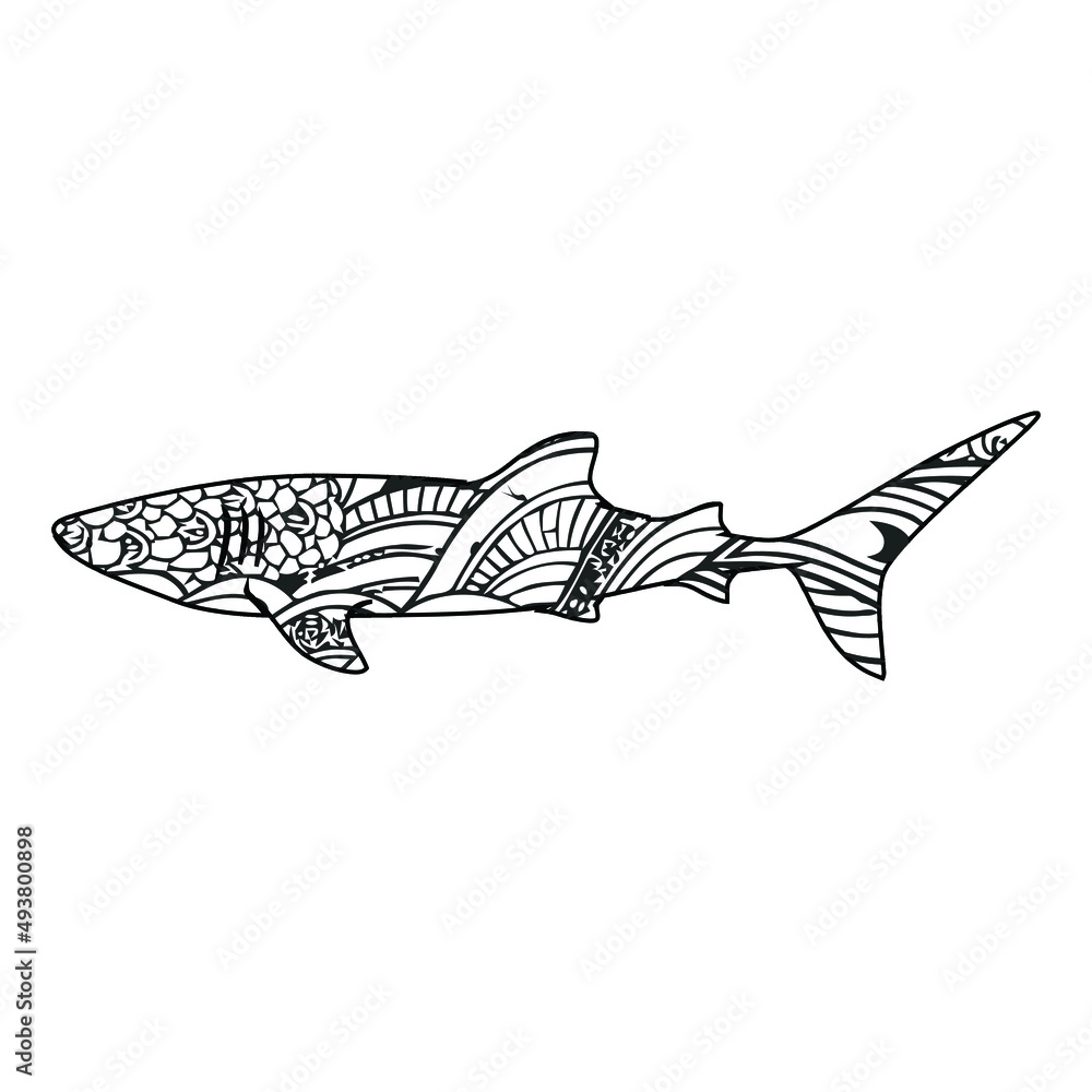 Mandala Fish Coloring Page For Kids Stock Vector Adobe Stock mandala-fish-coloring-page-for-kids-stock-vector-adobe-stock