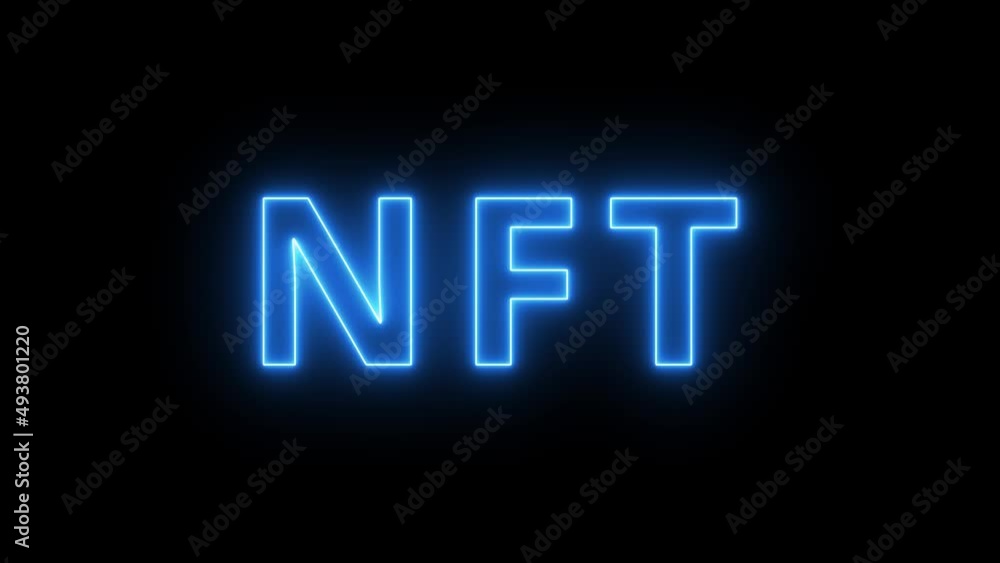 This light text is on blue for NFT or Non-Fungible Tokens. This light text is on blue for NFT or Non-Fungible Tokens.