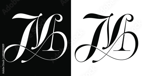 LETTER M MONOGRAM BEAUTYFUL ELEGANT LOGO