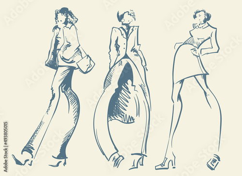 Fashion designer sketch