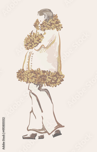 Fashion designer sketch