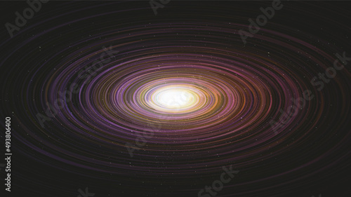 Fantastic Giant interstella on Galaxy background with Milky Way spiral,Universe and starry concept desig,vector