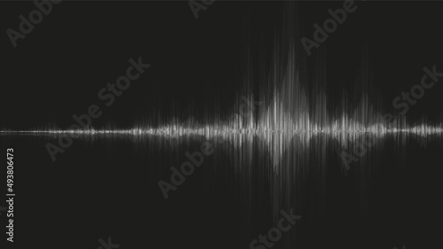 Black Earthquake Wave background,audio wave diagram concept,design for education and science,Vector Illustration.