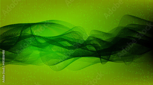 Equalizer Dark Green Background,technology and earthquake wave diagram concept,Vector Illustration.