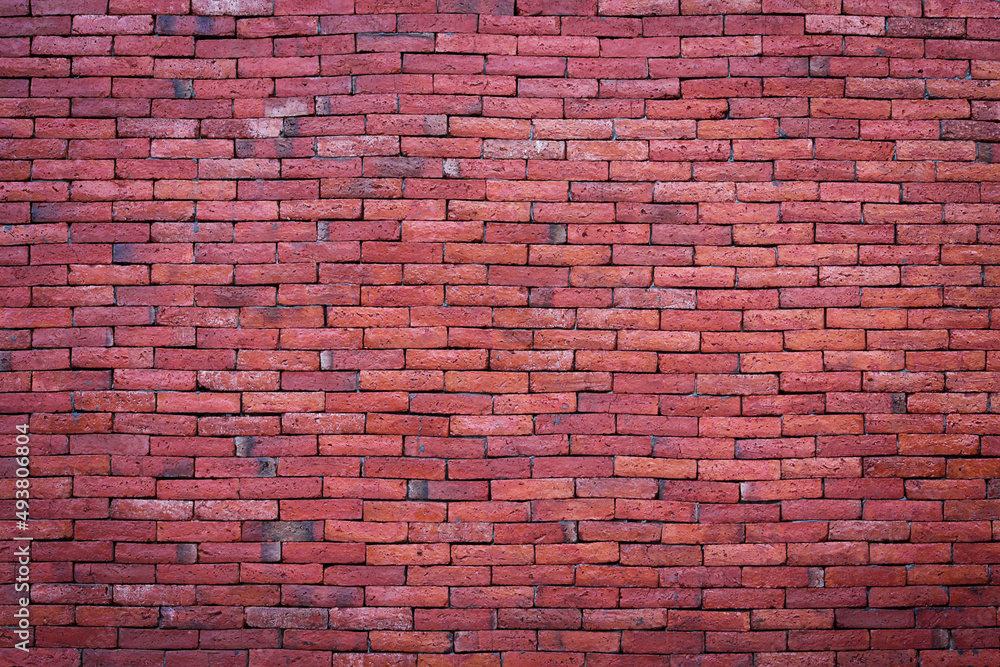 Obraz premium Red Brick Wall Texture Background