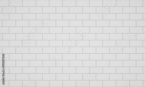 White Brick Wall Texture Background. Clay Brickwork Vintage Template. Stone Material Construction Backdrop. Building Concrete Masonry Pattern. Abstract Wallpaper Design. Vector Illustration