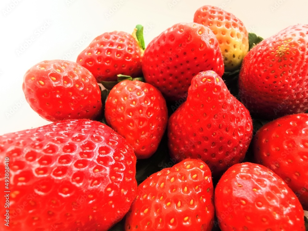 red background formed by a group of strawberries ,healthy red background formed by a group of strawberries ,healthy