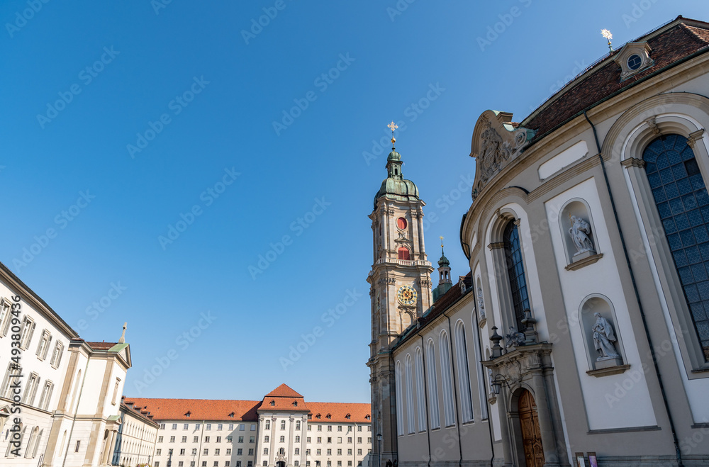 Abbey church in Saint Gallen in Switzerland Abbey church in Saint Gallen in Switzerland