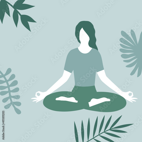 yoga on the nature