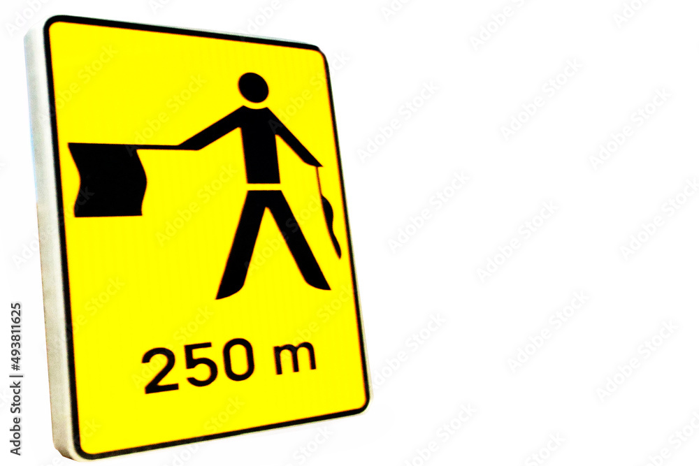 sign on the road sign on the road