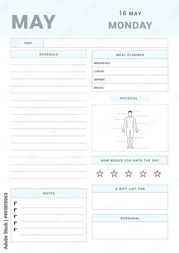 16 may daily planner. 16 may daily planner.