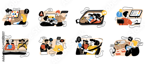 Stages of education process in driving school