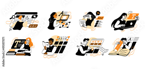 Set of professional Writers