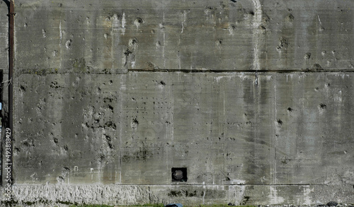 Fondo pared hormigón con impactos de bala