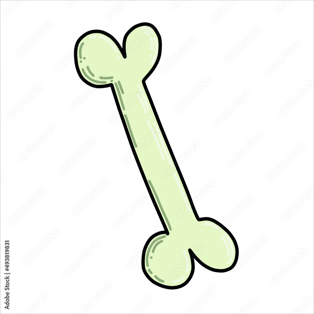 vector drawing in cartoon style. bone. cute picture for halloween vector drawing in cartoon style. bone. cute picture for halloween