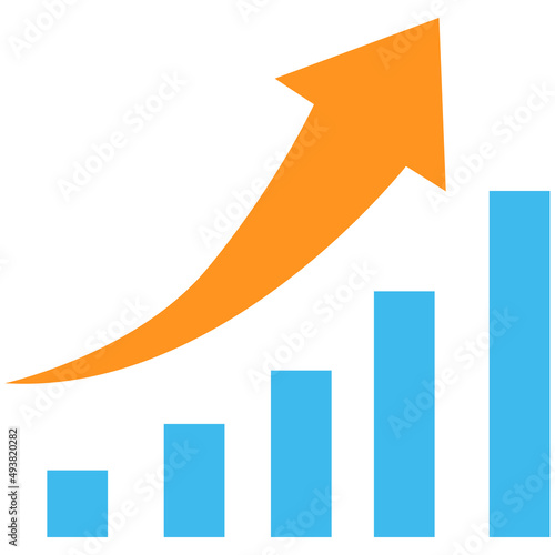 イラスト素材　企業　業績　財政状態　株価　UP　日経　NYダウ