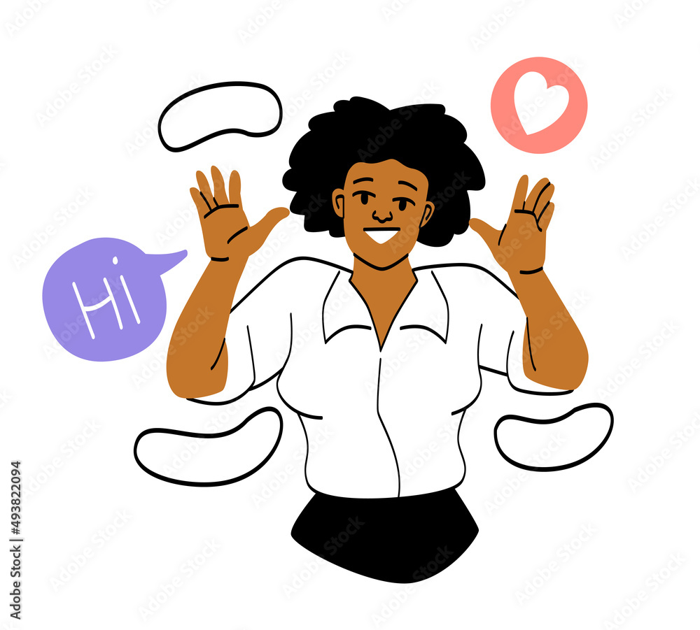 Happiness Emotions and Body Language abstract concept Happiness Emotions and Body Language abstract concept
