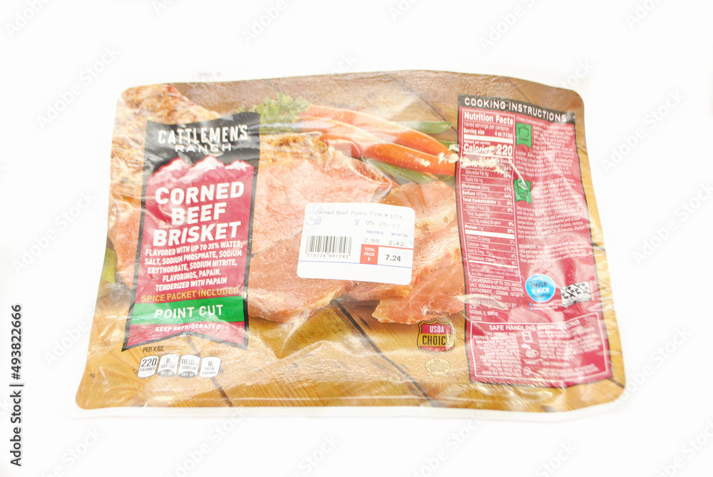 Cattlemen Ranch BrandRaw Corned Beef Brisket in the Package Stock
