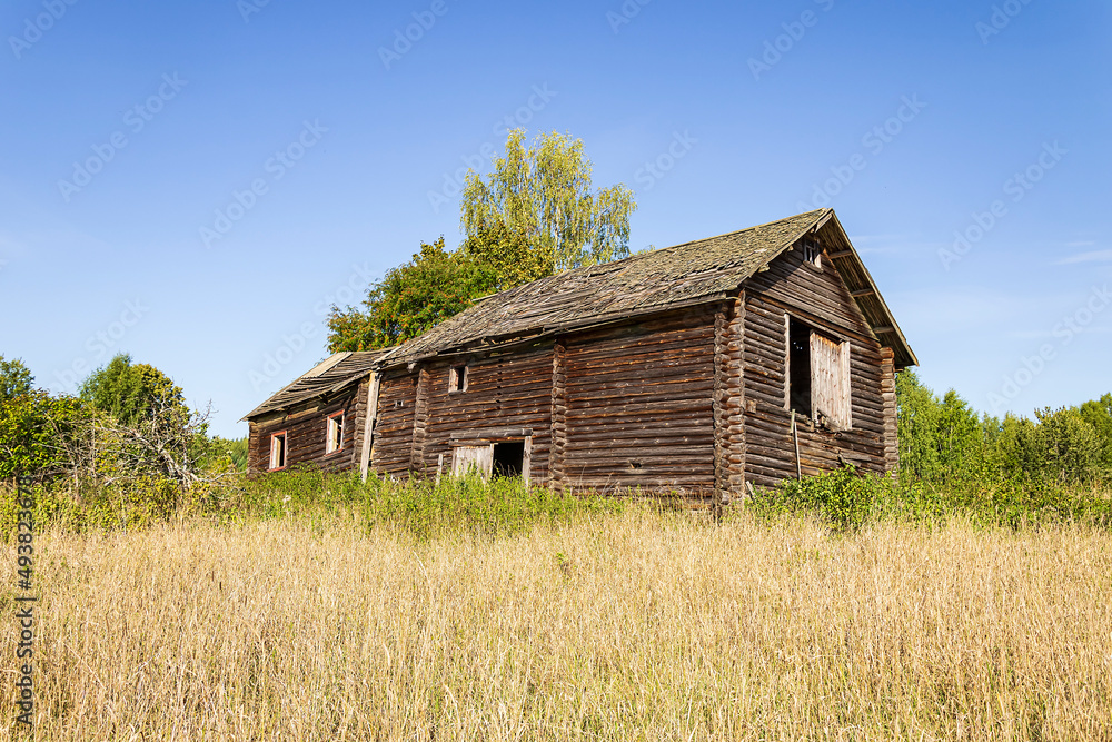 destroyed village house destroyed village house