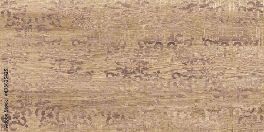 Fototapeta premium walnut wood background with seamless pattern