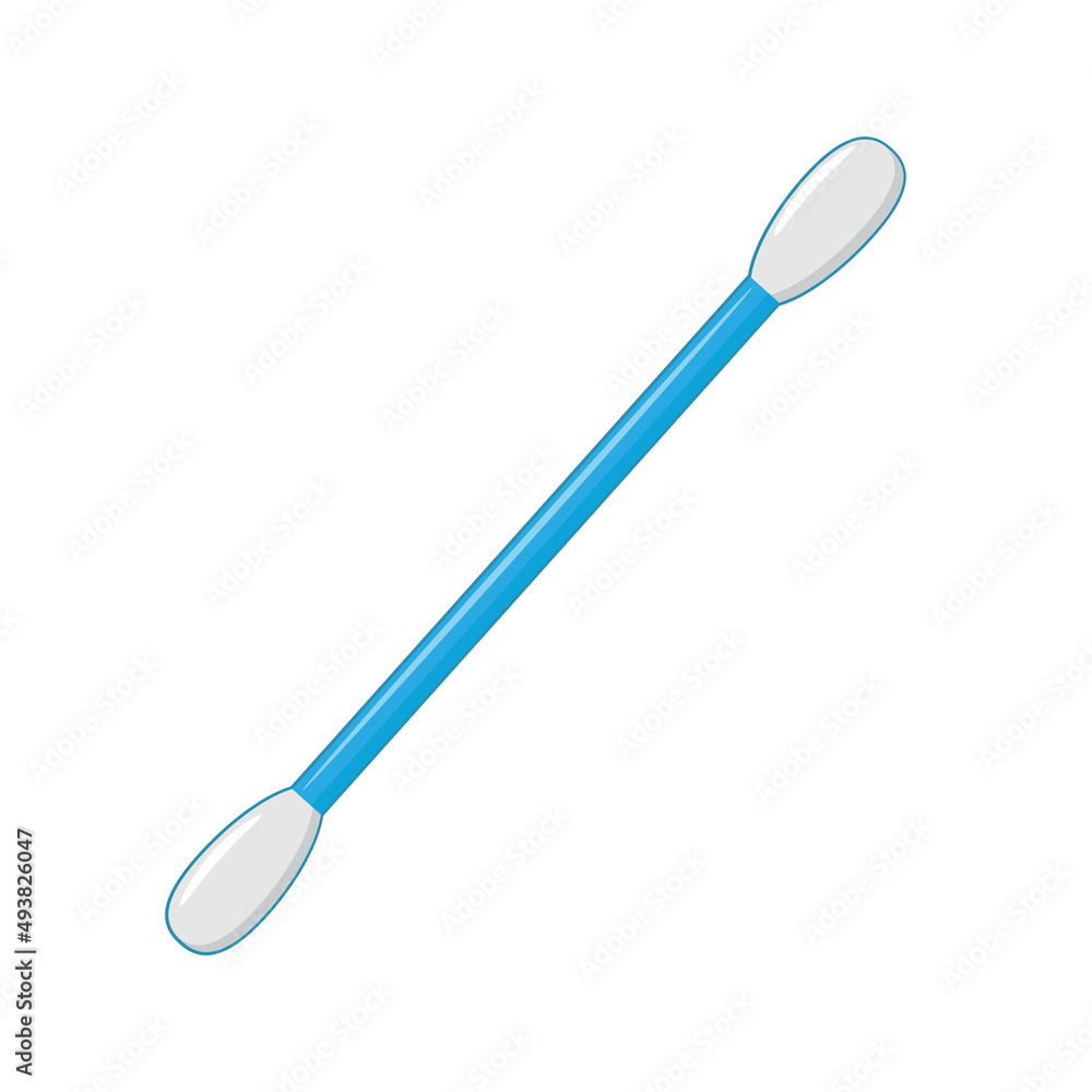 Cotton swab isolated on white background Cotton swab isolated on white background