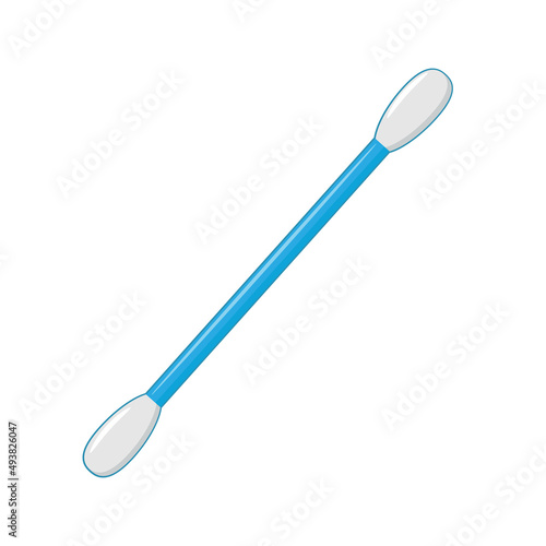 Obraz na płótnie Cotton swab isolated on white background w salonie
