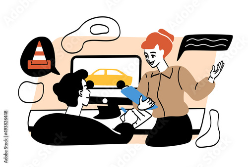 Education process in drive
