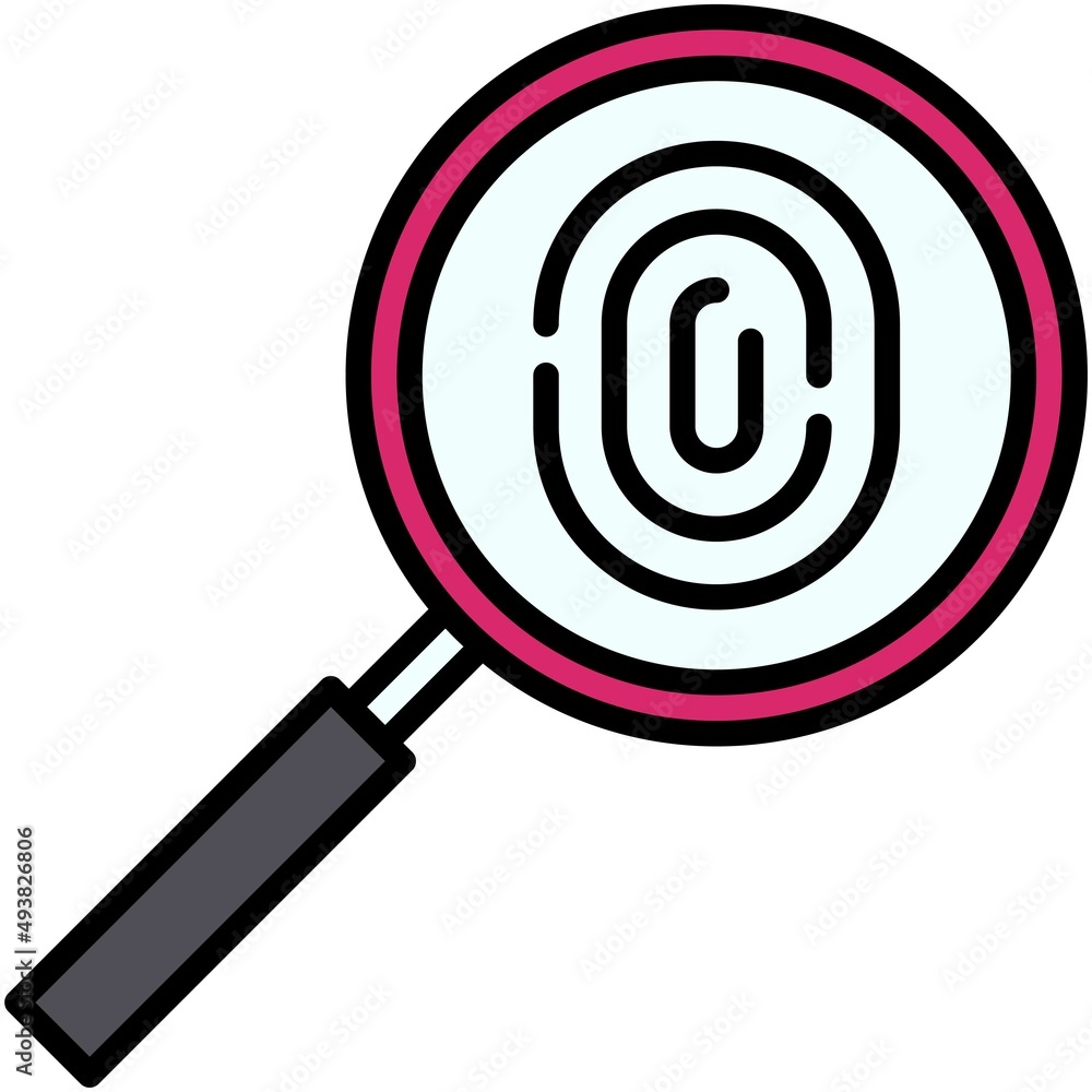 Identification icon, Blockchain related vector illustration