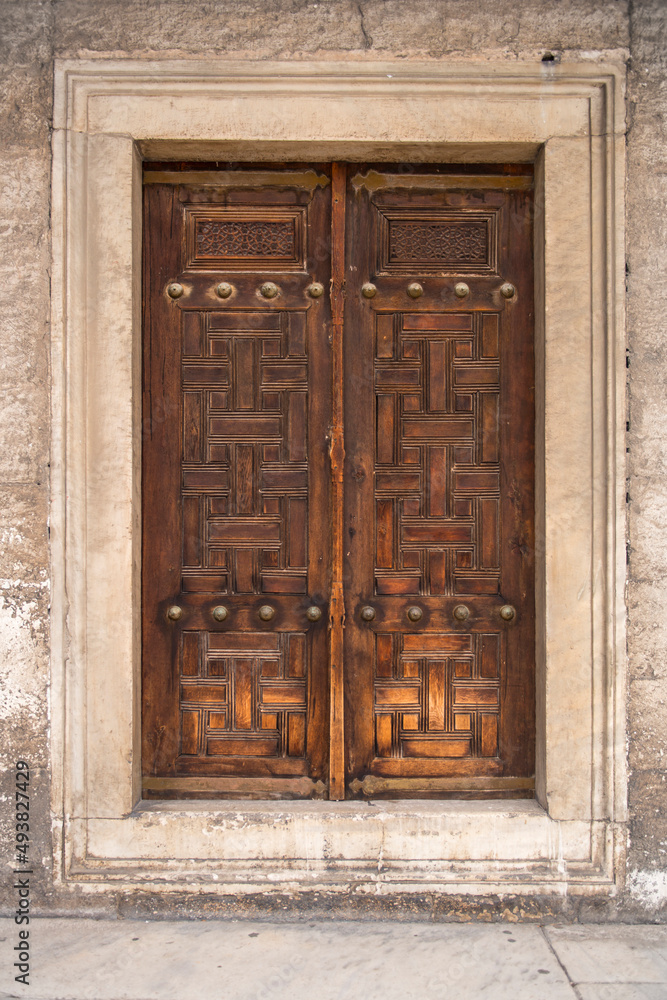 A historical door from the classical Ottoman period A historical door from the classical Ottoman period