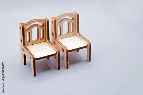 Wooden furniture  Furniture  two chairs and table  wooden toys  crafts  wood products  souvenir  chair  wooden chairs  wooden chair on a white background