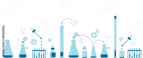 icone, vetreria, strumenti, laboratorio, microbiologia