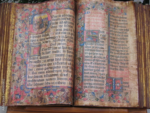 Libro católico antigue en Torredelcampo, Jaén, Andalucía, España (Latín) photo