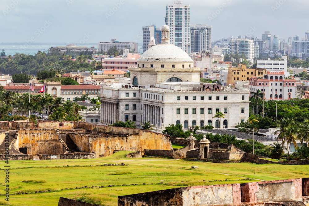 view of the capitol of San Juan, Puerto Rico