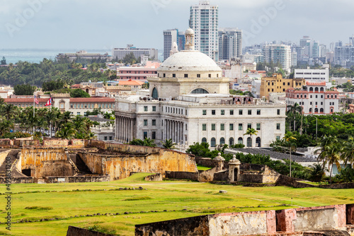 view of the capitol of San Juan, Puerto Rico