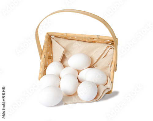 nine eggs fall out of the basket