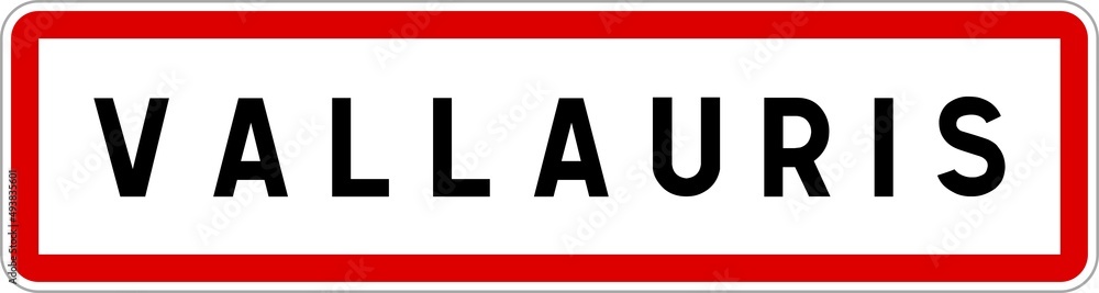 Panneau entrée ville agglomération Vallauris / Town entrance sign Vallauris Panneau entrée ville agglomération Vallauris / Town entrance sign Vallauris