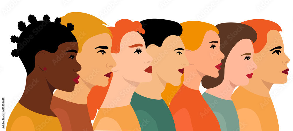 portrait of people of different nationalities flat design, isolated, vector portrait of people of different nationalities flat design, isolated, vector