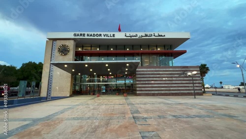 The entrance of Nador’s railway station photo