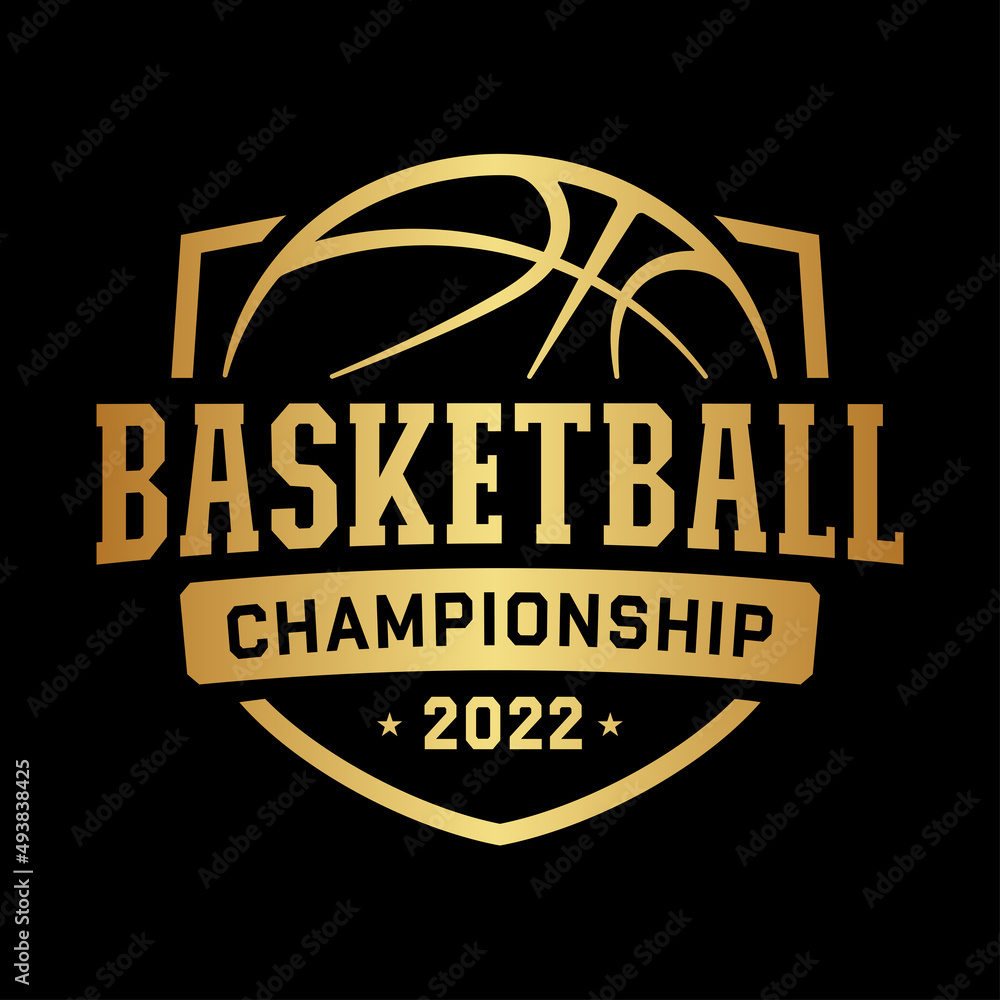 Basketball championship logo set and design Vector Image